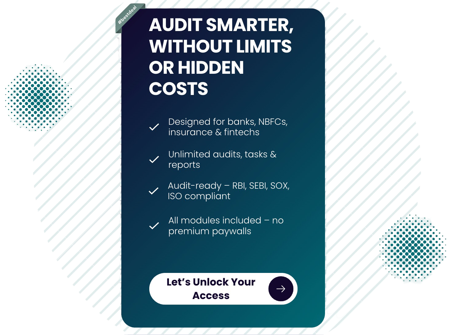 Audit Smarter - No Hidden Cost